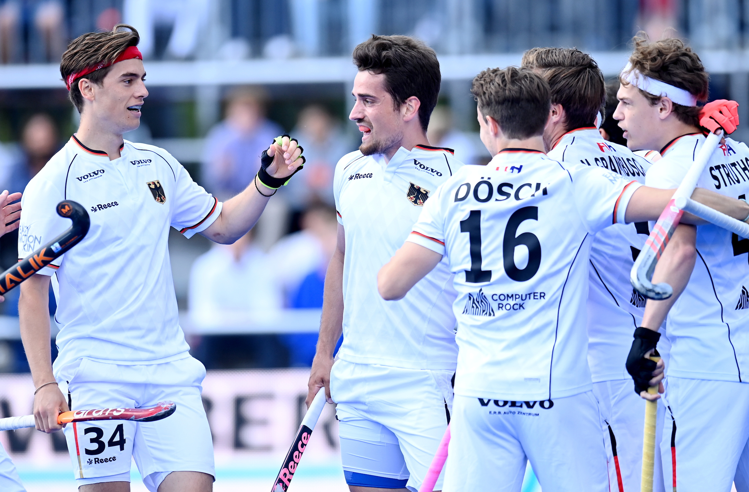 WSP22052217251 - Pro-League: Honamas Win Spectacle Against Argentina - What the Danas hadn't been able to do before, the Honamas showed in the first of two FIH Pro League games on the Ernst-Reuter-Sportfeld (Berlin) against Argentina. Coach André Henning's team won spectacularly and deserved a 6-3 victory over the South Americans. The goals for the Honamas were scored by Tom Grambusch with a penalty, Raphael Hartkopf after a penalty corner, Thies Prinz twice and Gonzalo Peillat twice after penalty corners. Nicolas Keenan, Thomas Habif and Santiago Tarazona scored for the Argentines.